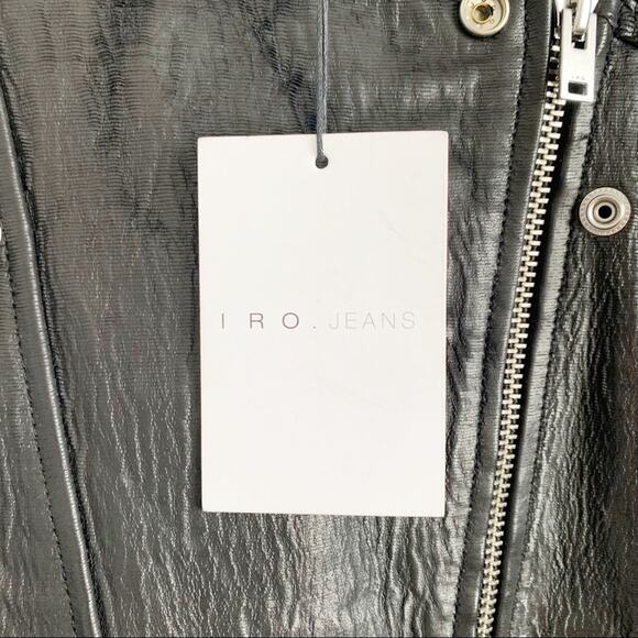 IRO Leather Vest Small Black NWT - Picture 6 of 10